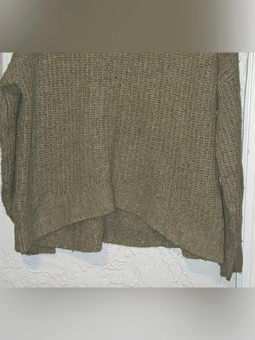 American Eagle Outfitters Olive Green Chunky Turtleneck Sweater